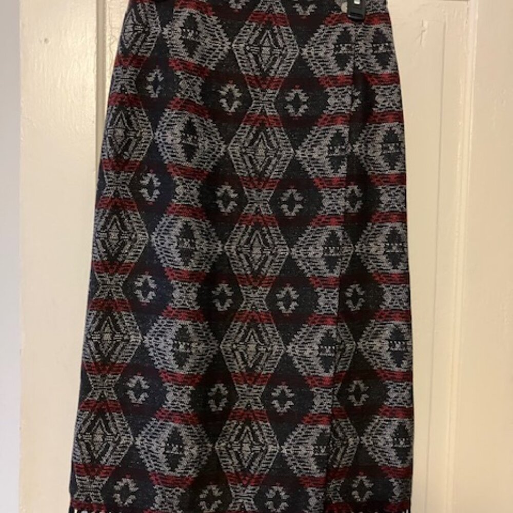 Studio West Blanket Wrap Skirt SZ M